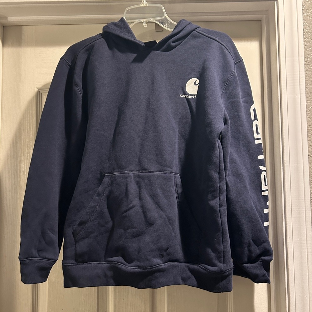navy carhartt hoodie